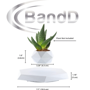 banddlevs magnetic levitating planter (white)